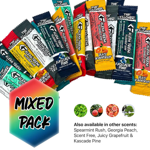 THE KLEAN FREAK FLUSHER - Flushable Wipes For Adults & Kids - 100% BIODEGRADABLE Individual Wrapped Travel WET Wipe