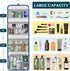PAVILIA Extra Large Capacity Travel Hanging Toiletry Bag for Women and Men, Waterproof Cosmetic Storage Organizer Case