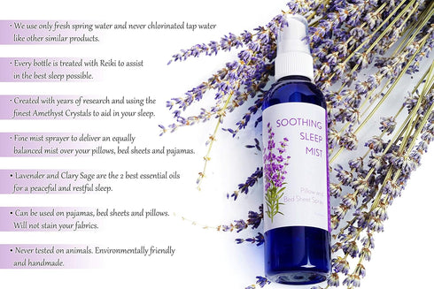 Soothing Sleep Mist Pillow and Bed Sheet Spray (Lavender and Clary Sage)
