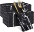 Zonon 100 Pcs Black Marble Guest Towel Disposable Bathroom Paper Napkins Decorative Hand