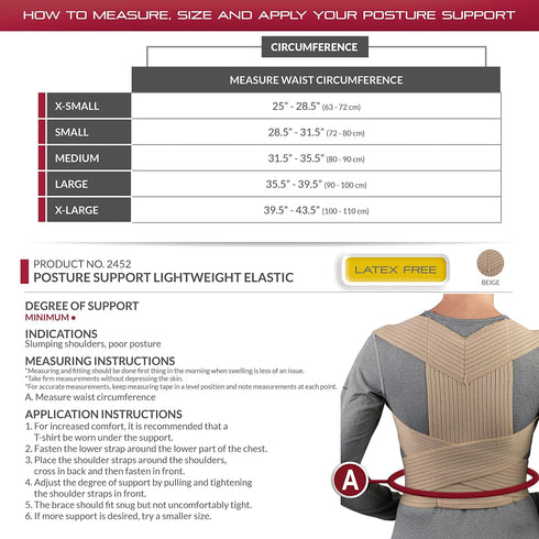 OTC Posture Support, Correct Shoulder Slump, Small