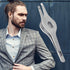 Wide Grip Slant Tweezers | Professional Tweezers for Eyebrows & Nose/Ear/Facial Hair - Hand-Filed Slanted Tips, Silver