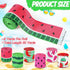 6 Roll 30 Yard Summer Wired Ribbon, 2.5 Inch Watermelon Print for Gift Wrapping, Wreath Craft, Baby Shower Decor