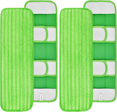4 Pack Microfiber Mop Pads for Swiffer XL Mops, Reusable Wet and Dry Cloths for Hardwood Cleaning