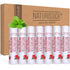 Naturistick Premium Beeswax Lip Balm for Dry, Chapped Lips | 100% Natural | 7 Pack Pomegranate