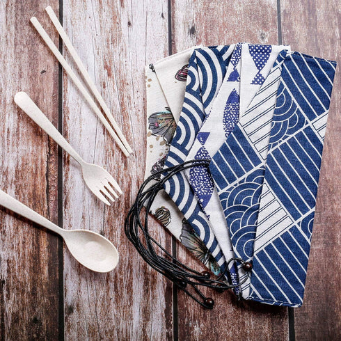 5 Pcs Straw Carrying Pouch Kit, Reusable Straw Bag, Portable Travel Bag for Cutlery and Cleaning Brush Straws