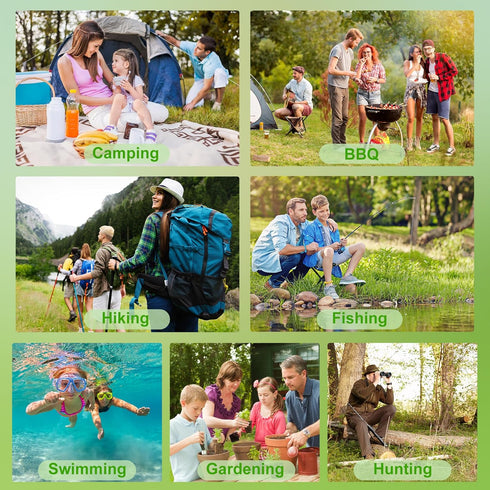 24 Pack Mosquito Repellent Bracelets, Individually Wrapped DEET Free Natural Waterproof Wristbands