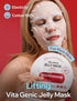 Vita Genic Jelly Pore Tightening Face Masks Beauty w/Essence & 11 Vitamin Complex | Korean Face Mask Skin Care Sheet | Moisturizing Face Mask Facial Care for Oily Skin (1.8 fl oz, 10 Sheets)