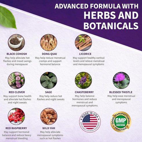 Womens Support Supplement- Natural Hormone Regulation- Menopause Support Supplement- Estrogen Rich Supplement- Active