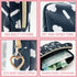 Tampons and Sanitary Pad Storage Bag, Compact and Discreet Period Organizer, Stylish Black for Teens