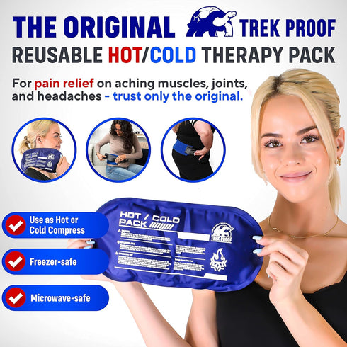 Ice Pack Set (3-Piece) – Reusable Hot and Cold Gel Wrap for Injury Recovery, Alleviate Joint Pain