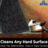Heavy Duty XL Black Scouring Pad 5 Pack, 10 x 4.5in Large Nylon Scrubbing Sponges for Cleaning