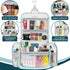 PAVILIA Large Hanging Toiletry Bag - Water Resistant Makeup Organizer for Women and Men