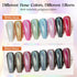 MIZHSE 8 Colors Holographic Gel Nail Polish Set - Laser Iridescent Chrome Rainbow Shimmer Glitter for Nail Art Salon