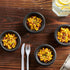 PLASTICPRO 100 PCS Black Plastic Bowls Light Weight 5 oz Small Plastic Soup Bowls Black Salad Dessert Plates Disposable for Party and Wedding by PLASTICPRO