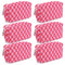 Checkered Makeup Bag, Preppy Bulk Pink Cosmetic Pouch, Personalize Travel Toiletry Organizer for Women