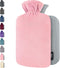 Qomfor Hot Water Bottle with Soft Fleece Cover - 1.8L Large - Premium