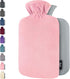 Qomfor Hot Water Bottle with Soft Fleece Cover - 1.8L Large - Premium