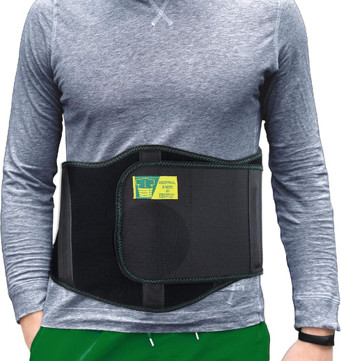 Ergonomic Umbilical Hernia Belt, Abdominal Binder for Hernia Support, Ventral Hernia Strap with Compression Pad,