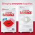 BioSwiss Lips Shaped Self Adhesive Bandages, Latex Free Sterile Wound Care, Fun First Aid Kit for Kids - 24 Count