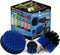 Kayak Cleaning Supplies Drill Brush Kit for Hull, Deck, Fiberglass, Carpet, and Seats