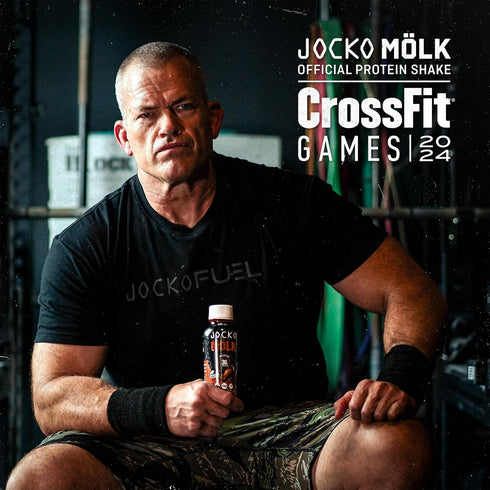 Jocko Moelk 30g Grass Fed Protein Shakes, Chocolate, 12 FL Oz, KETO Friendly, No Added Sugar