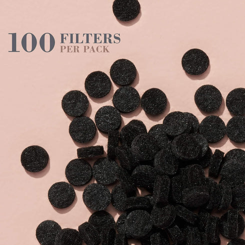 Trophy Skin Replacement Round Wool Air Filters, 100 Pack for Microdermabrasion Kit