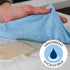 S&T INC. 100 Pack Microfiber Cleaning Cloth, Bulk Microfiber Towel for Home, Reusable Microfiber Towels for Cars, Light Blue, 11.5 in. x 11.5 in., 100 Count by S&T INC.