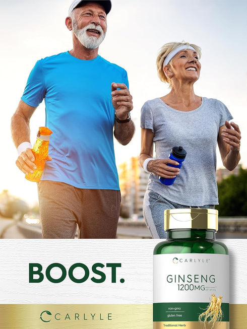 Carlyle Ginseng | 120 Capsules, 1,200mg, Non-GMO, Gluten Free Supplement