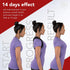 Swiss Safe Posture Corrector - Ergonomic Back Straightener Brace for Men/Women - Black, Large Size