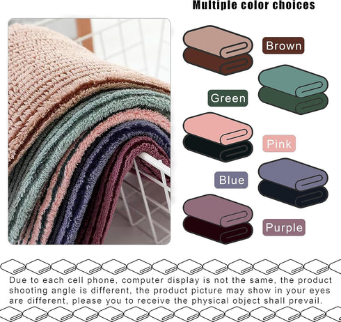 Microfiber Towels Cleaning 12"x12" - 10 Pack Highly Absorbent Cloths for Washing Dishes, Car, Window Cleaning