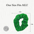 Set of 2 Solid Scrunchies in Green