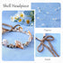 Mermaid Shell Crown Headpiece, Handmade Starfish Hairband with Pearls for Bride and Bridesmaid Beach Wedding