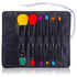 SHANY Vegan Makeup Brushes - LUNA, 6 PC Double Sided Travel Brushes with 12 Unique Bristles & Storage Pouch