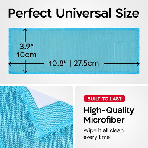 Pack 4) Tyroler Bright Tools Premium Replacement Microfiber Cleaning Cloths | Exclusively Designed for The Glider