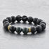 MYSTIQS 3-6 Lava Rock & Chakra Beaded Stone Bracelet Essential Oil Diffuser for Aromatherapy Small