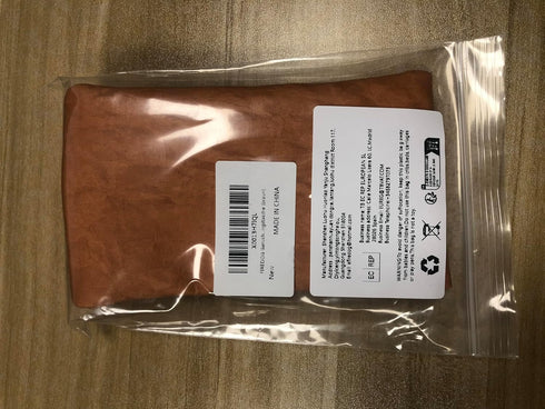 FIREDOG Smell Proof Bags, PU Leather Odor Proof Pouch for Small Travel Storage, 3"x6" (Brown)