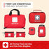 Thrive Mini Emergency Kit & First Aid Pouch, 66 Piece Set, Waterproof Rip-Stop Nylon Pouch
