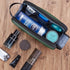 ZEEMO Toiletry Bag for Men, Extra Large Water-resistant Dopp Kit, Shaving Bag for Long Travel, Green