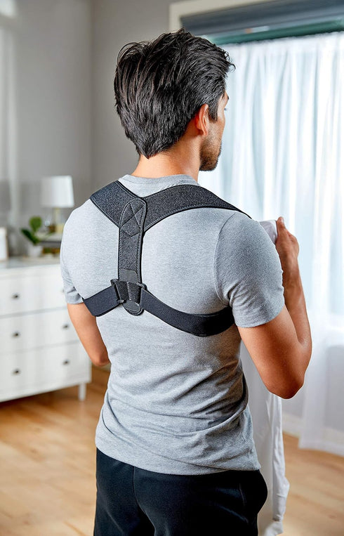 ACE Brand Posture Corrector, Adjustable with Hook-and-Loop Shoulder Straps, One Size Fits Most