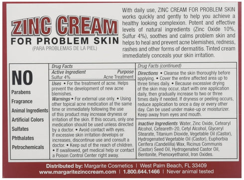Margarite 1 oz Zinc Cream Cream
