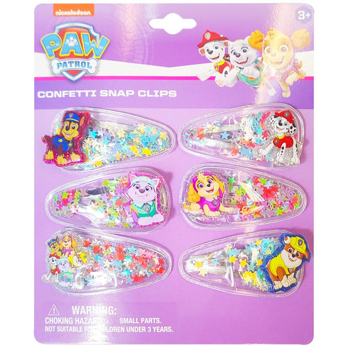 LUV HER 6pc Cute Hair Clips for Girls - Magical Confetti Character Charms Hair Accessories for Kids