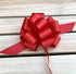 Red Decorative Gift Pull Bows, 5" Wide, Set of 10 for 4th of July, Birthday, Christmas