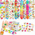48PCS Art Party Favors: 24 Tattoos, 24 Slap Bracelets, Themed Birthday Supplies, Gifts for Girls Boys