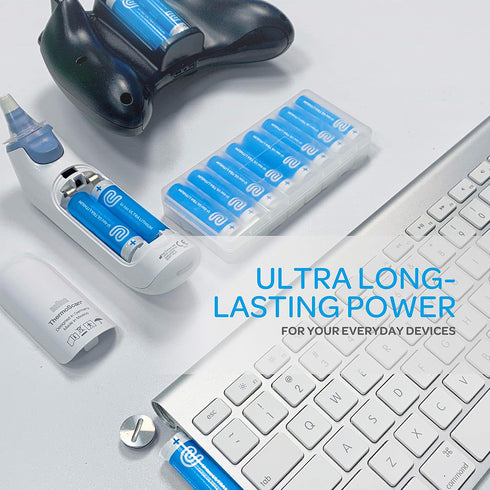 AA Ultra Lithium Battery Pack of 8, 3000mAh 1.5V, Longest-Lasting with Up to 10 Years in Storage