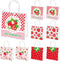 H1vojoxo Summer Fruit Gift Bags - 24PCS Strawberry Clear PVC Gift Bags