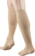 Truform Surgical Stockings, 18 mmHg Compression, Knee High, Open Toe, Beige, Large