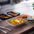 Chic Leaf Palm Leaf Bowls, 5.5 Inch 16oz Disposable Square Bowls, 100% Compostable for Weddings & Catering