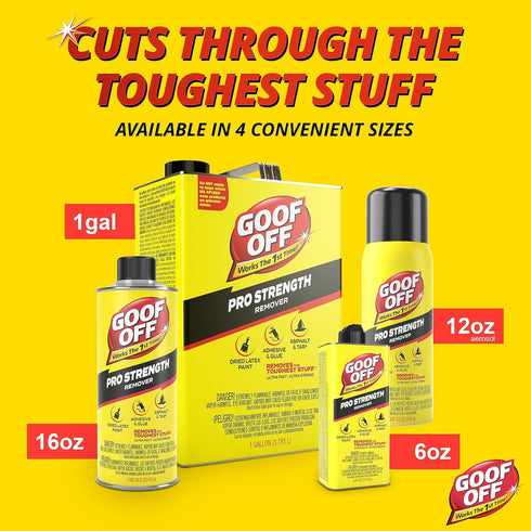 Goof Off FG658 Professional Strength Remover, 12-Ounce Aerosol