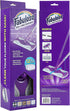 Fabuloso Dry and Wet Sweeper with 12 Dry Cleaning Pads, 2-in-1 Sweeping and Light Mopping, Lightweight, Purple